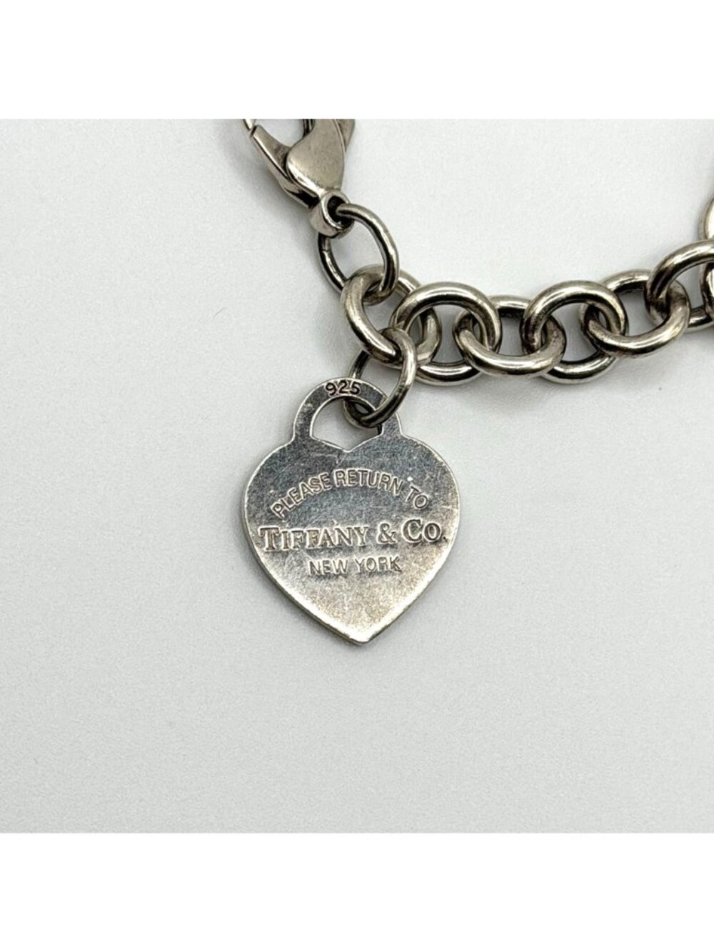 Tiffany & Co. Heart Tag Charm Bracelet Sterling Silver 925 - Picture 5 of 5